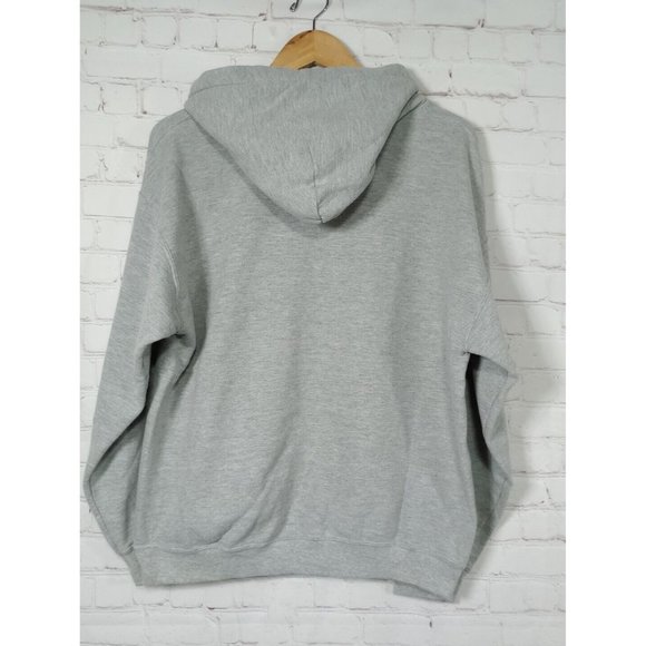 Vintage Michigan Wolverines Pullover Hooded Sweatshirt Gray Men's Large Helmet - Picture 3 of 10